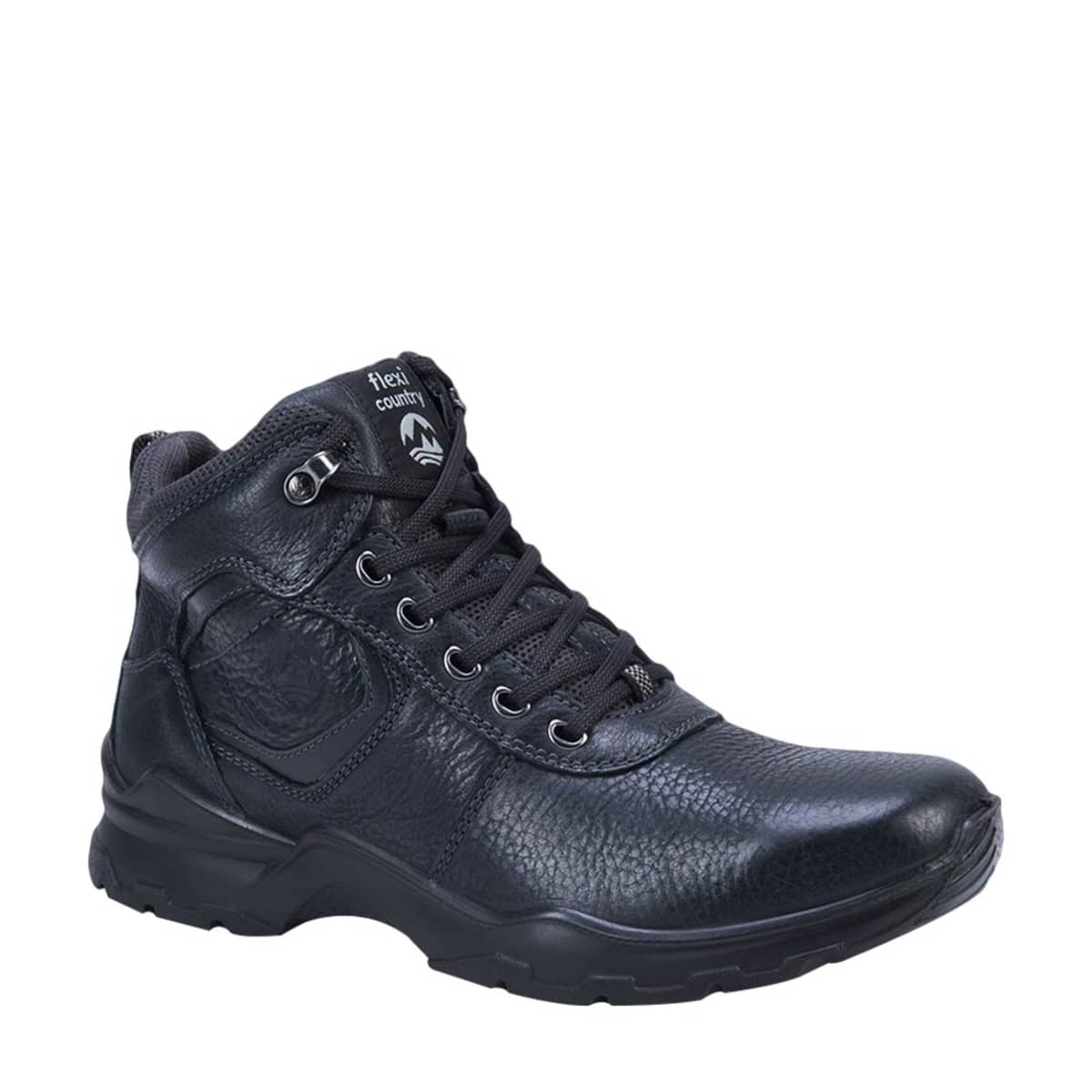 Botas tipo hiker marca Flexi para hombre, color negro, mod. 989904