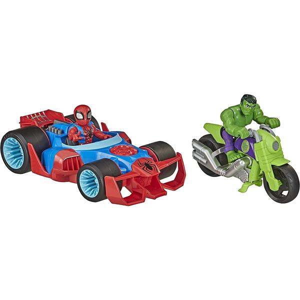 Super Hero Adventures Bólidos De Acción De Hulk Y Spider-man