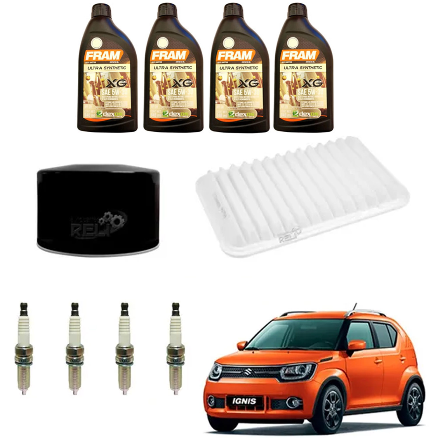 Kit Afinacion Suzuki Ignis 1.2 Aceite Sintetico 5w30