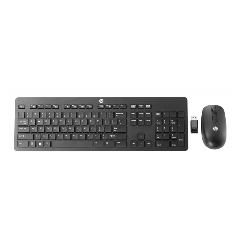 KIT 2 EN 1 TECLADO Y MOUSE HP INALAMBRICO NEGRO T6L04AA