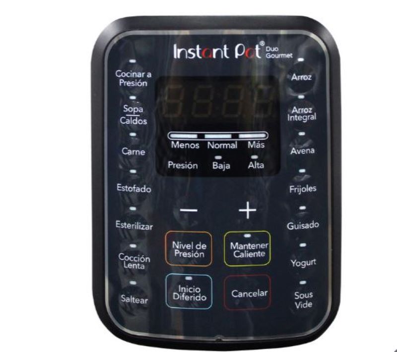 Olla de Presión Instant Pot Dúo Gourmet Acero Inoxidable -Plata