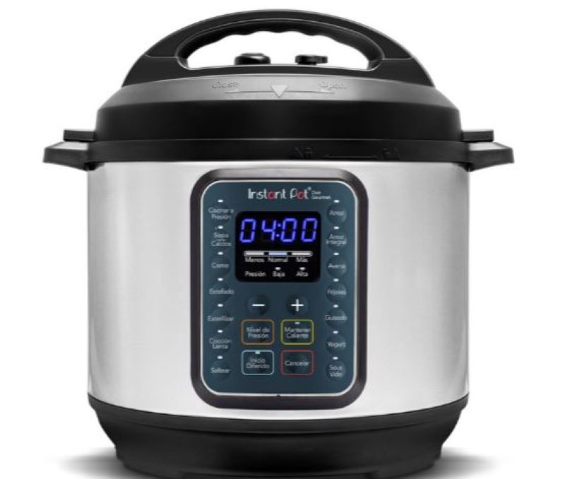 Olla de Presión Instant Pot Dúo Gourmet Acero Inoxidable -Plata