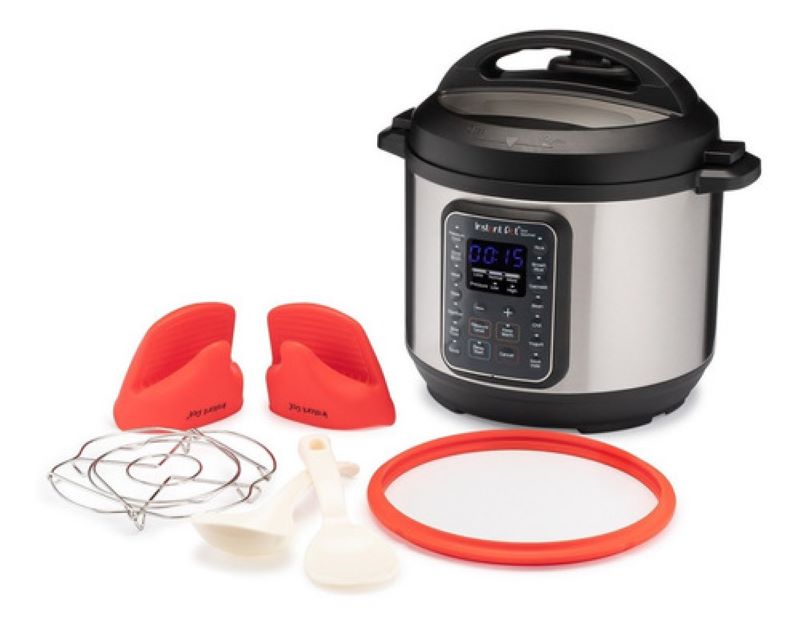 Olla de Presión Instant Pot Dúo Gourmet Acero Inoxidable -Plata
