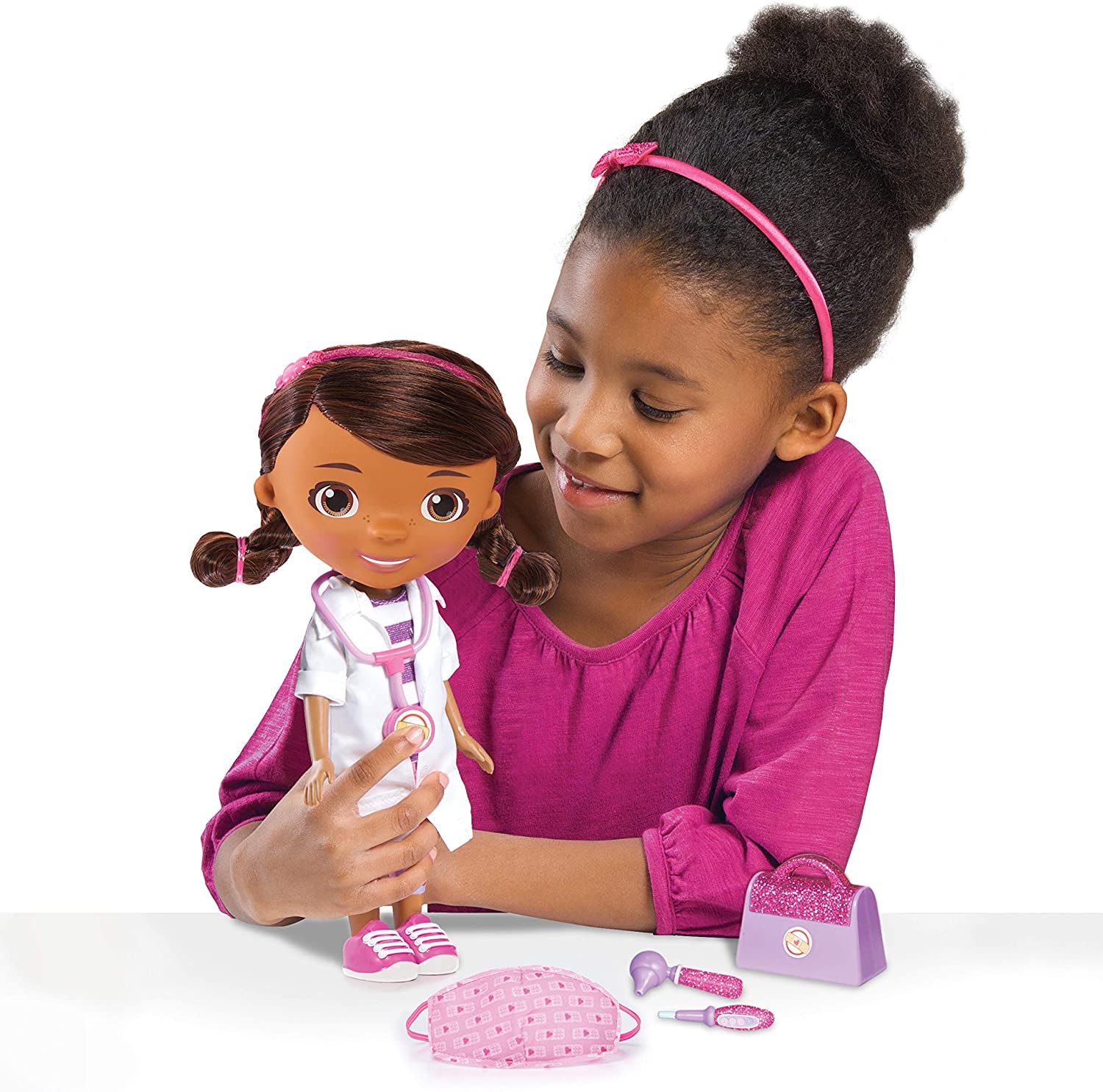 Muñeca Doctora Juguetes Doc Mcstuffins 6 Accesorios Frases