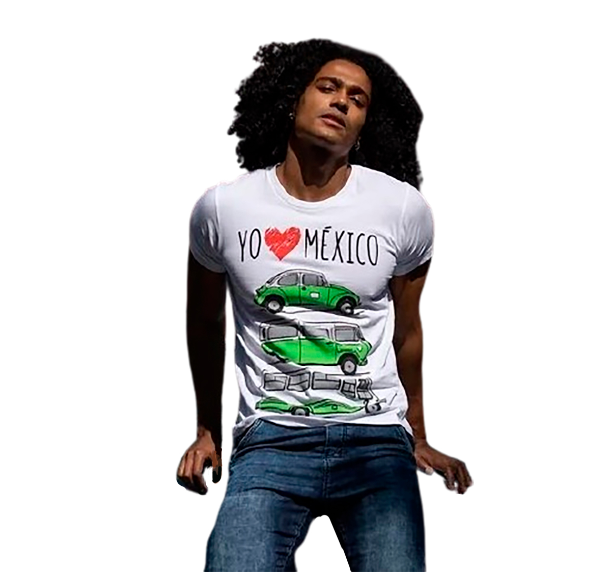 Playera Yo Amo México Aniversario Hombre Máscara De Latex