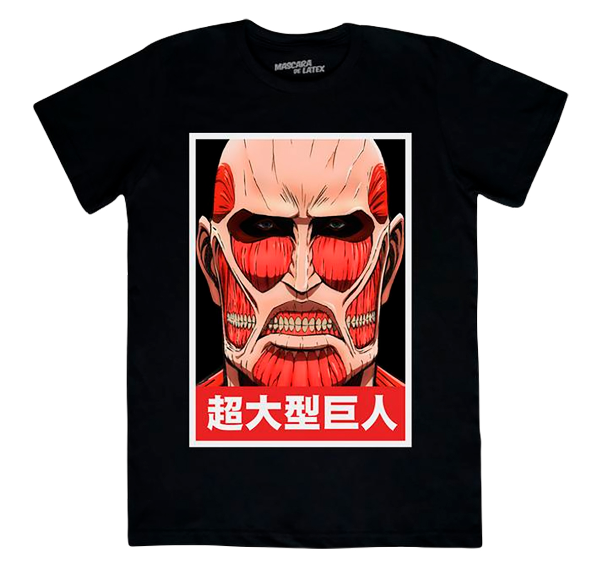 Playera Titan Colosal Hombre Máscara de Látex