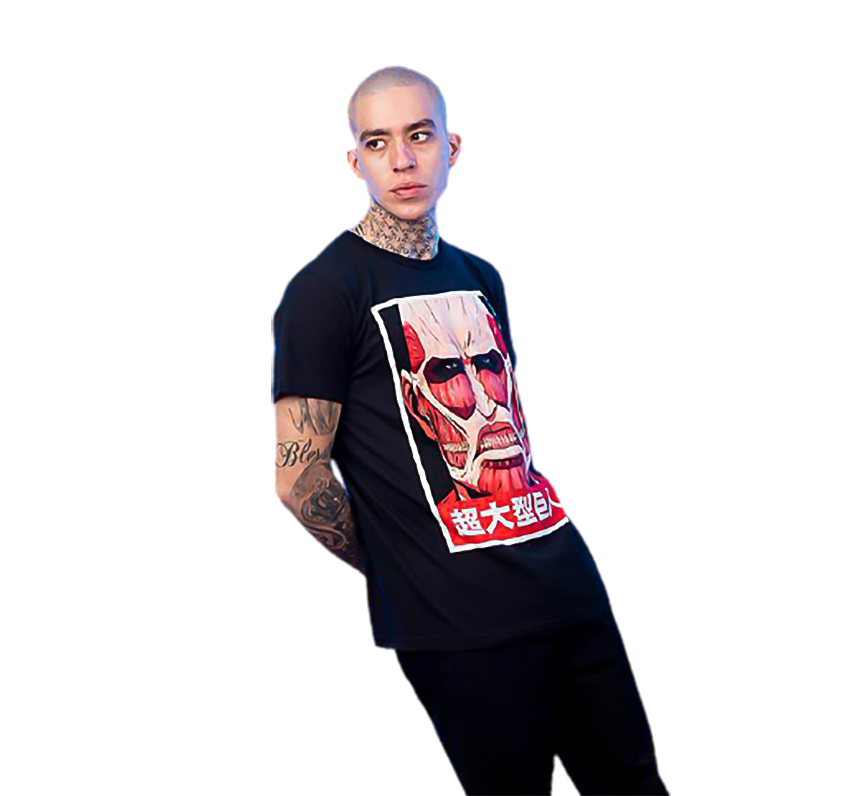 Playera Titan Colosal Hombre Máscara de Látex