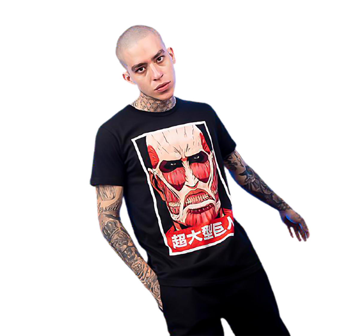 Playera Titan Colosal Hombre Máscara de Látex