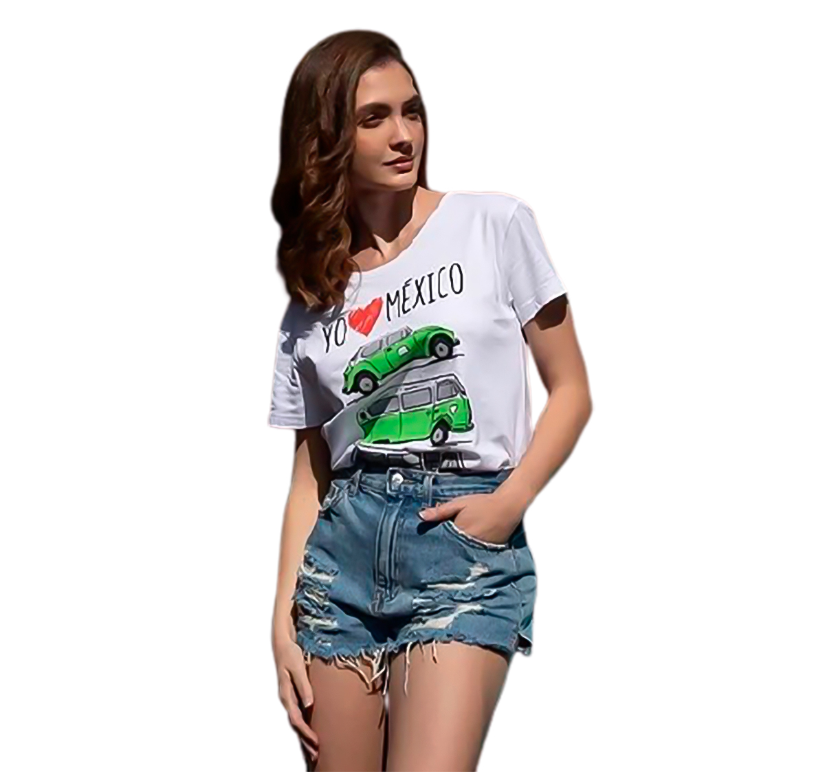 Playera Yo Amo México Aniversario Mujer Mascara De Latex