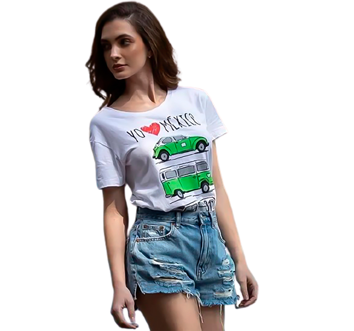 Playera Yo Amo México Aniversario Mujer Mascara De Latex