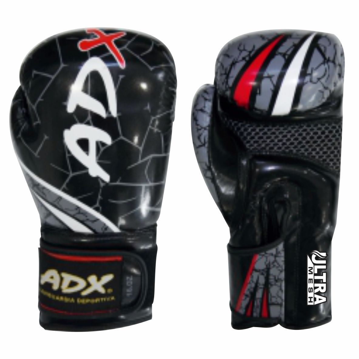 Par de Guantes de Box ADX Mod Tribal2 Con Proteccion en Muñeca Relleno Multicapas PU