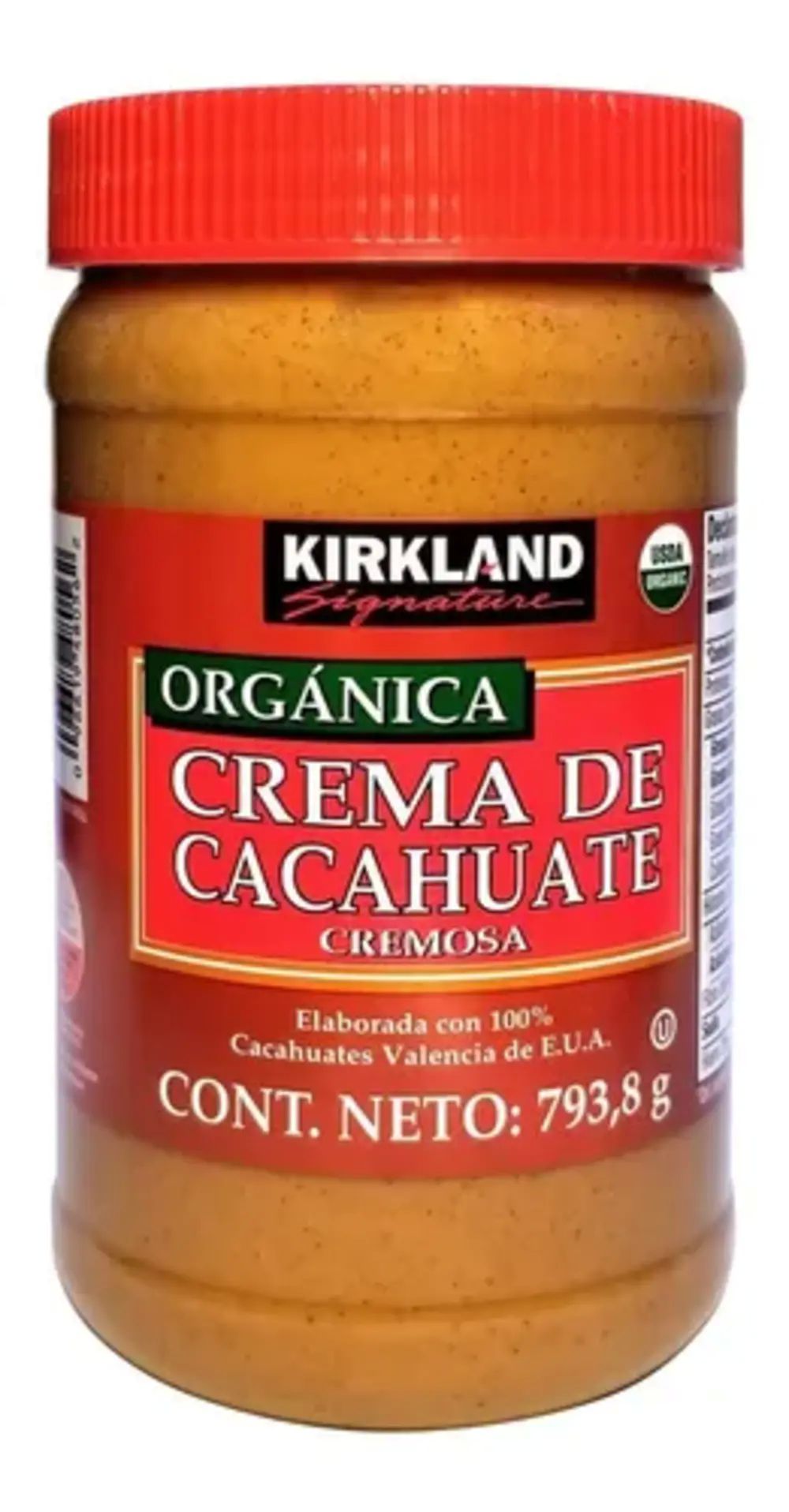 Crema De Cacahuate Orgánica Kirkland 2 De 793.8g