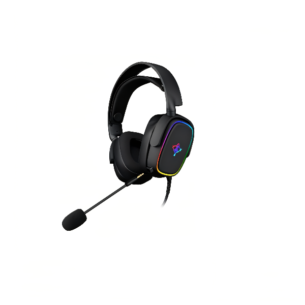 Audífonos Diadema GAMER YEYIAN PROUD Serie 3500 RGB USB y plugin 3.5 mm Negro 