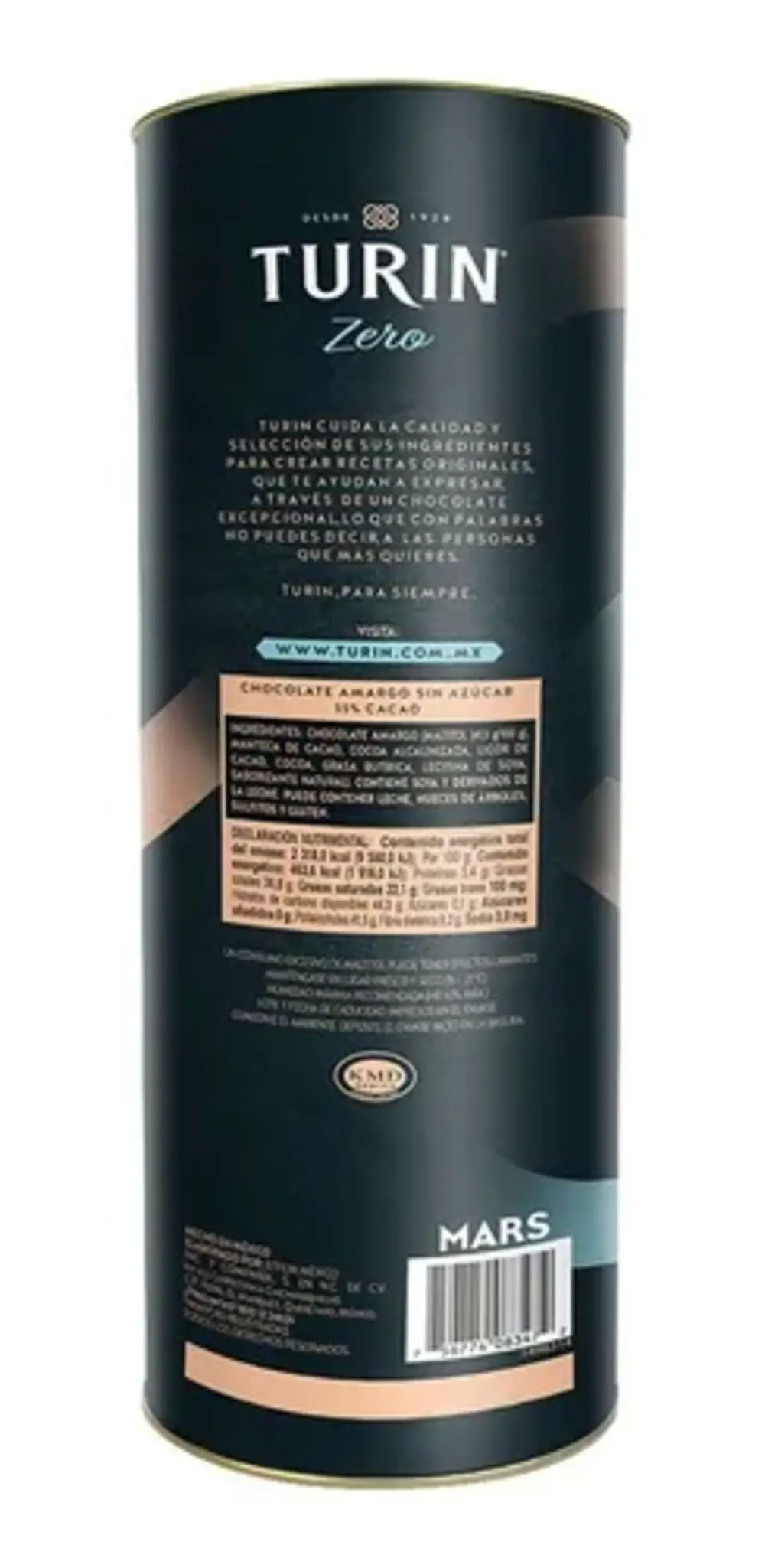 Turin Chocolate Amargo Sin Azúcar De 500g