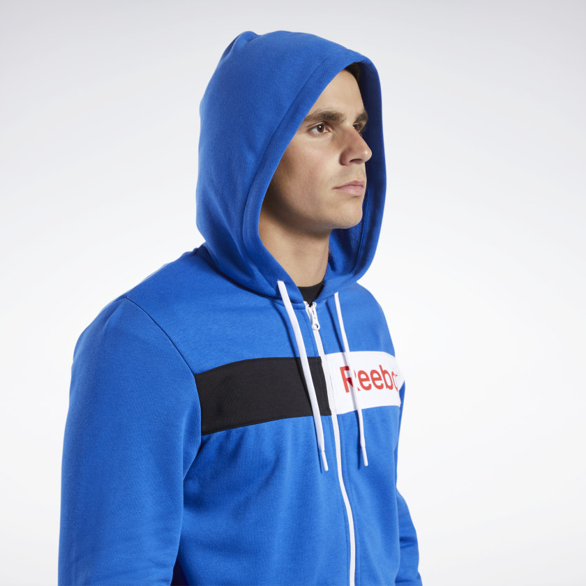Hoodie Reebok Training Essentials Linear Logo azul