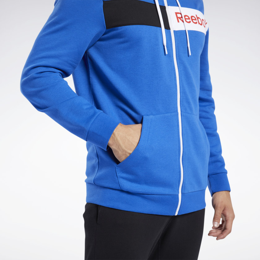 Hoodie Reebok Training Essentials Linear Logo azul