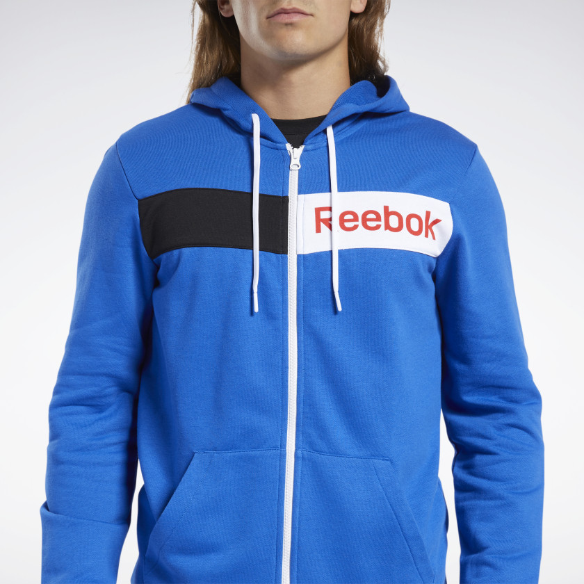 Hoodie Reebok Training Essentials Linear Logo azul