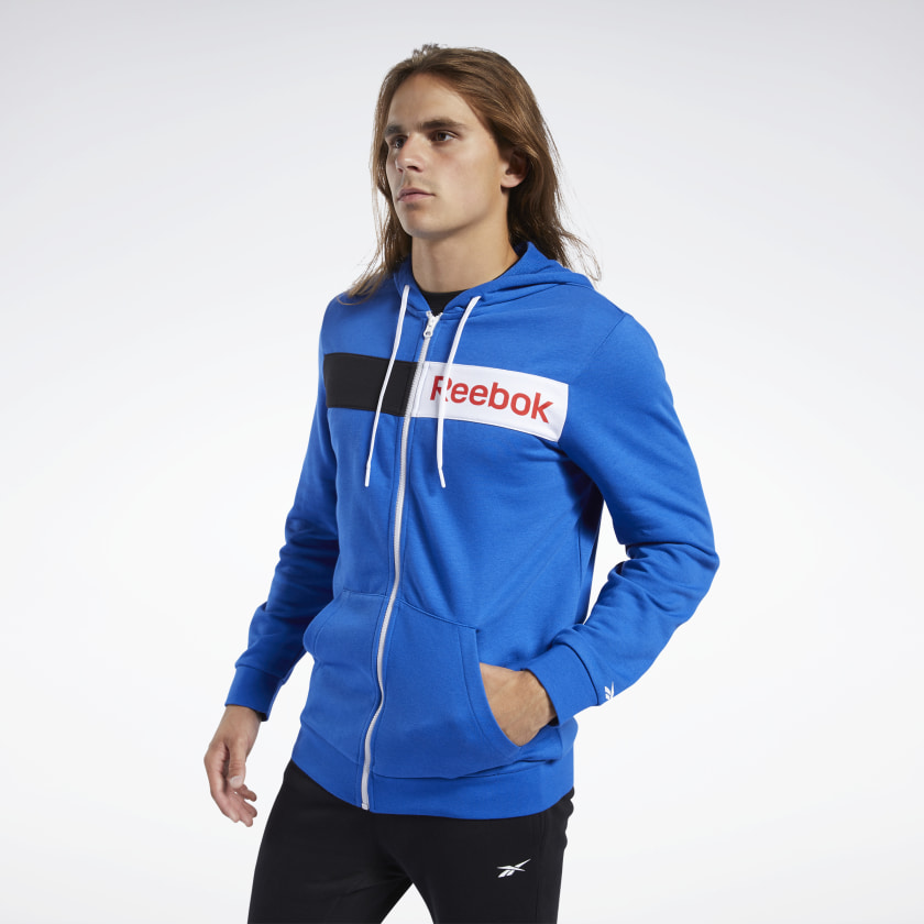 Hoodie Reebok Training Essentials Linear Logo azul