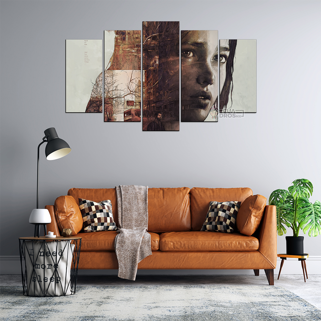 Cuadro Decorativo Gamer The Last of Us 100x60cm 5pzs Cuadros MX