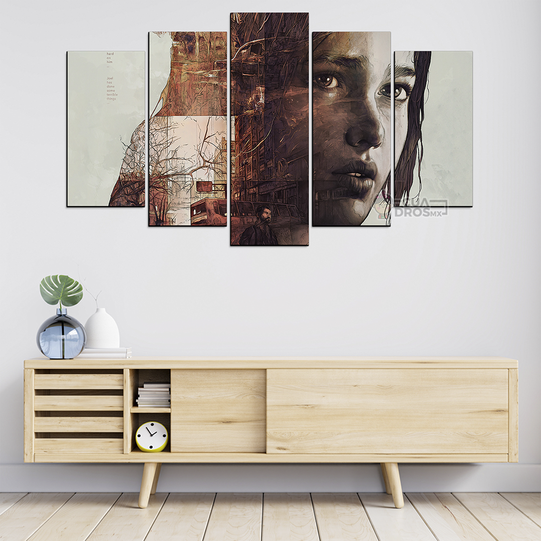 Cuadro Decorativo Gamer The Last of Us 100x60cm 5pzs Cuadros MX