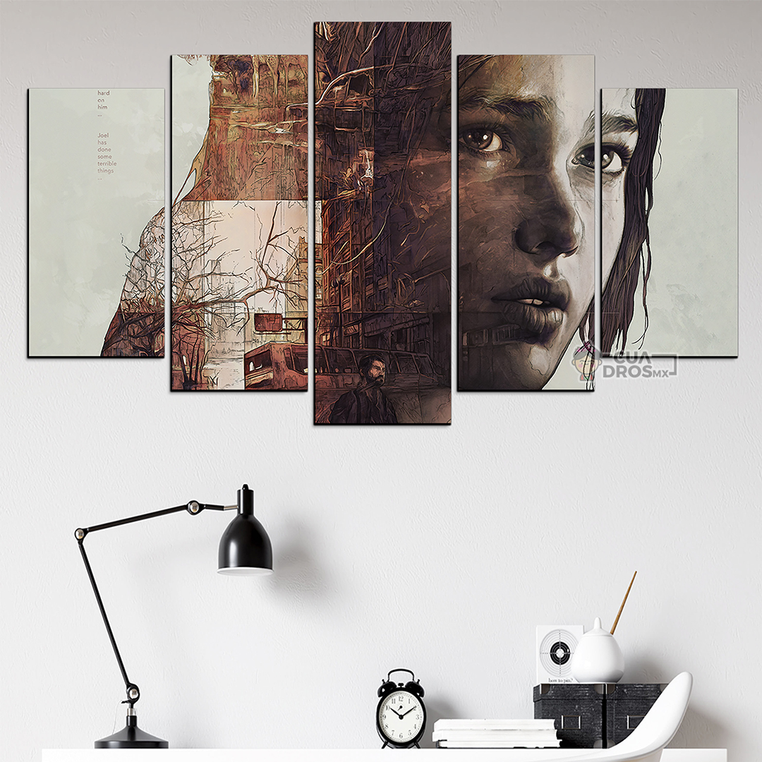 Cuadro Decorativo Gamer The Last of Us 100x60cm 5pzs Cuadros MX