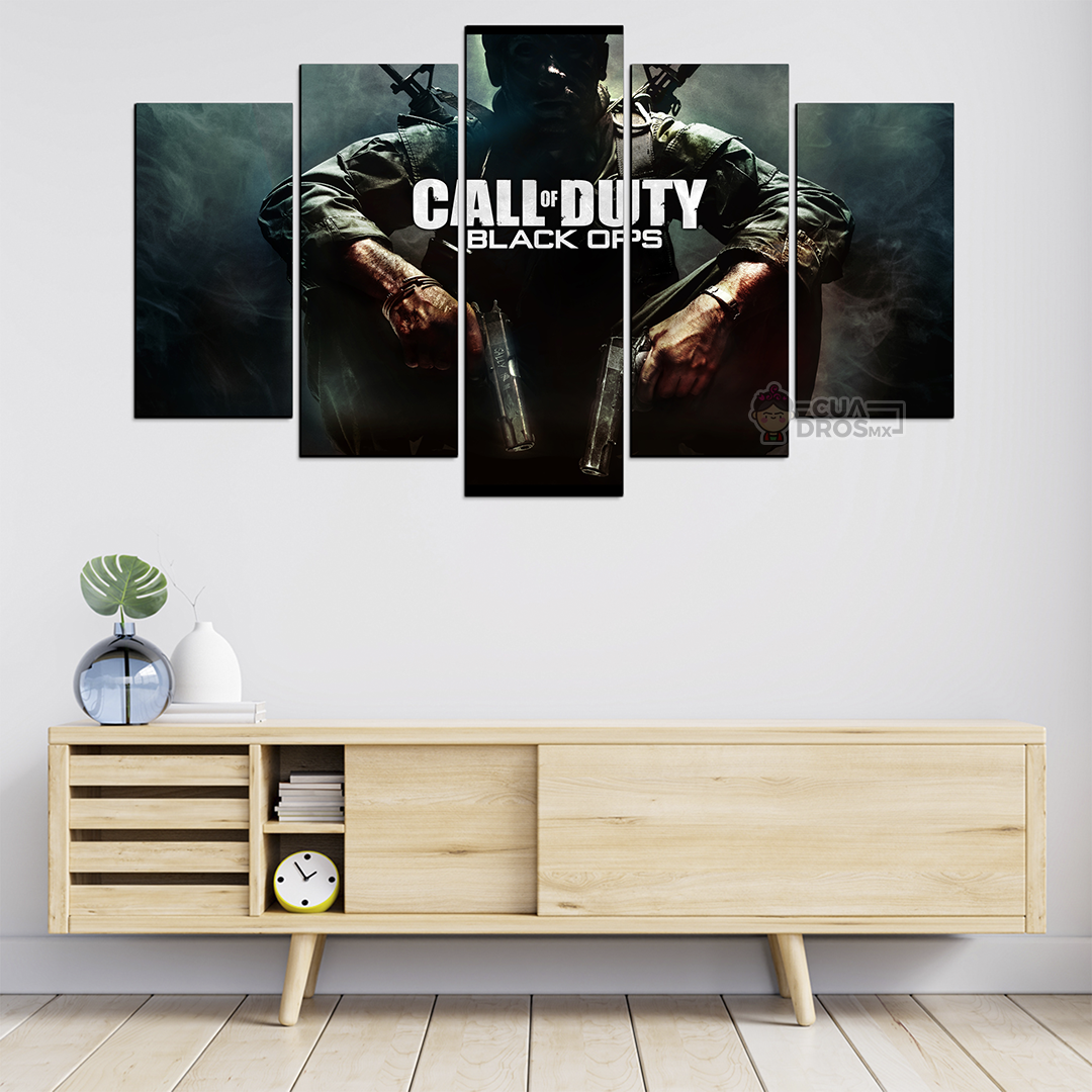 Cuadro Decorativo Gamer Call Of Duty Black Ops 100x60cm 5pzs Cuadros MX