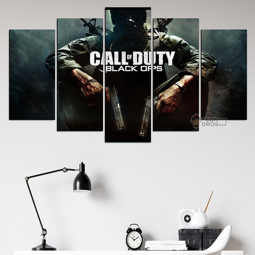 Cuadro Decorativo Gamer Call Of Duty Black Ops 100x60cm 5pzs Cuadros MX