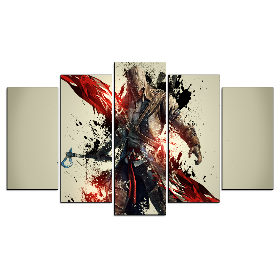 Cuadro Decorativo Gamer Assassin's Creed Unity 100x60cm 5pzs Cuadros MX
