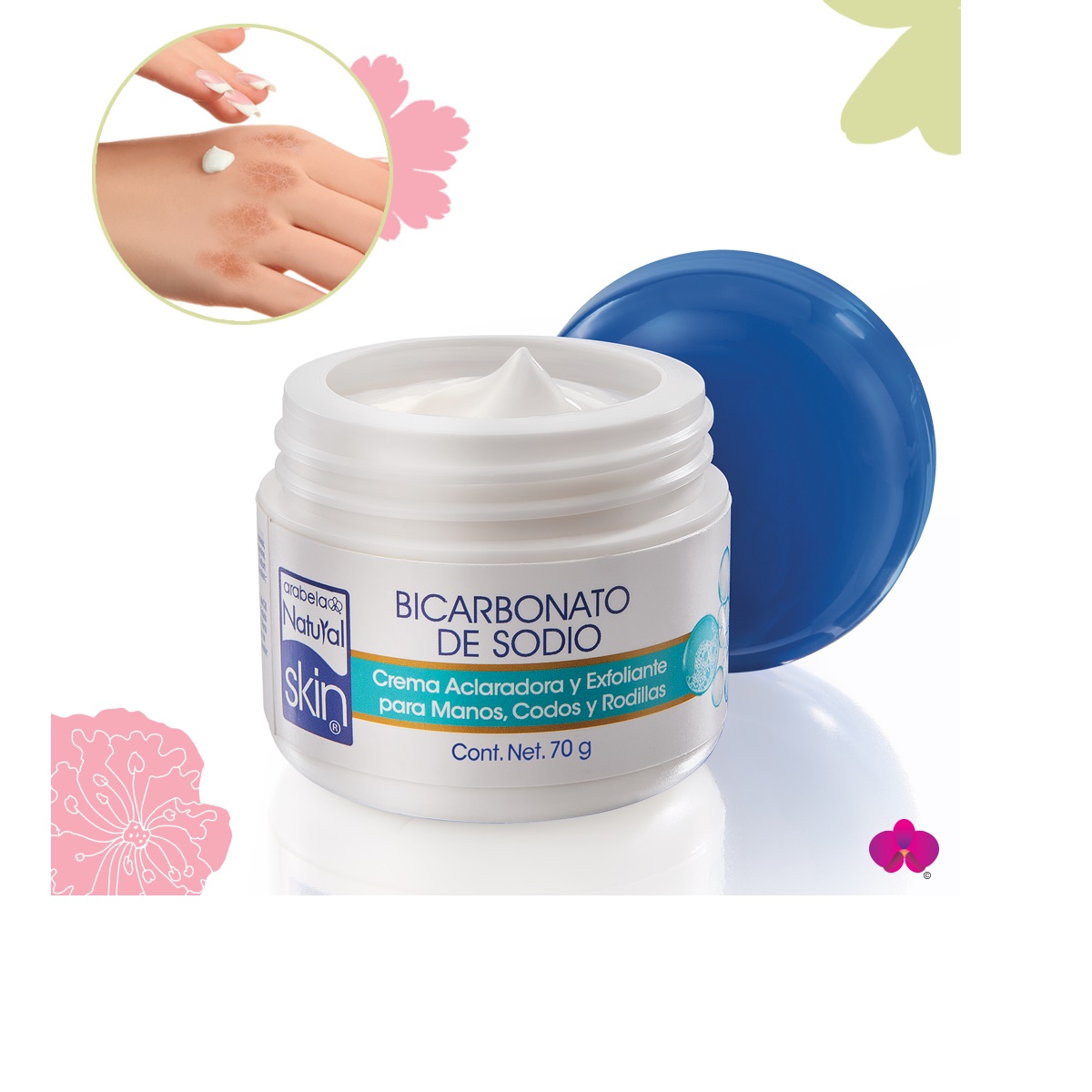 Crema Aclaradora Y Exfoliante Natural Skin Arabela