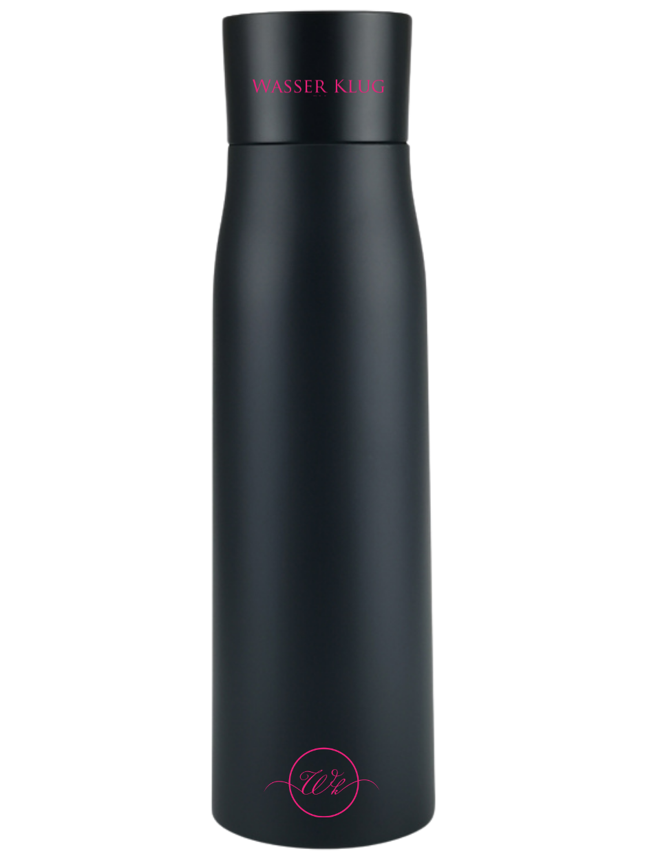 Termo inteligente con recordatorio, UV y termometro Wasser Klug Negro