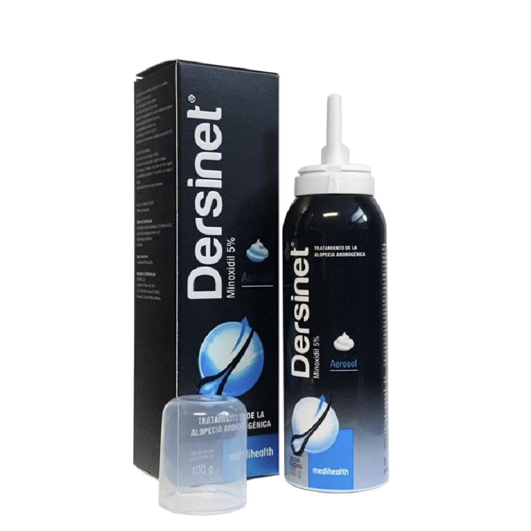 Dersinet Espuma 5% Anticaída Del Cabello Hombres Y Mujeres