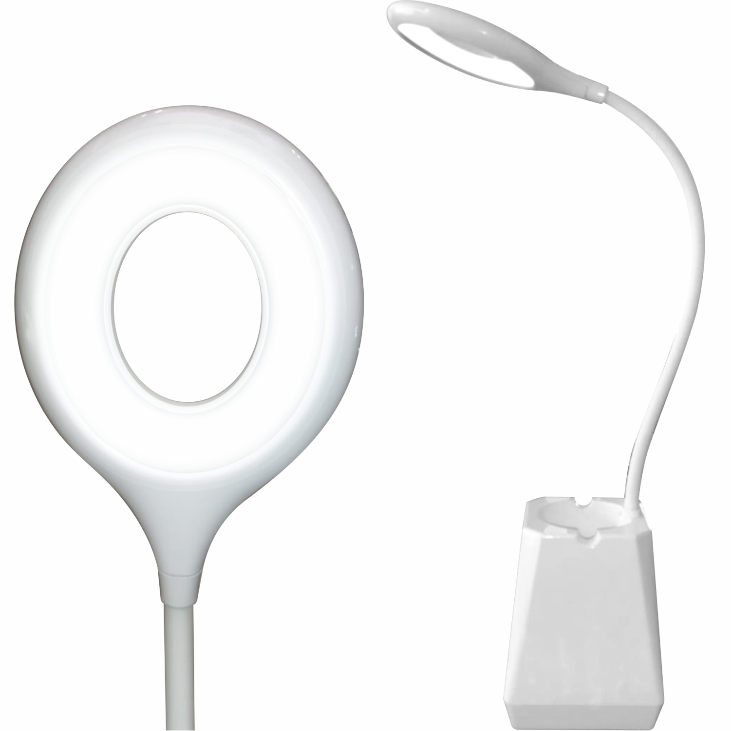 Lampara De Escritorio Led Con Portalapices Conexión Usb