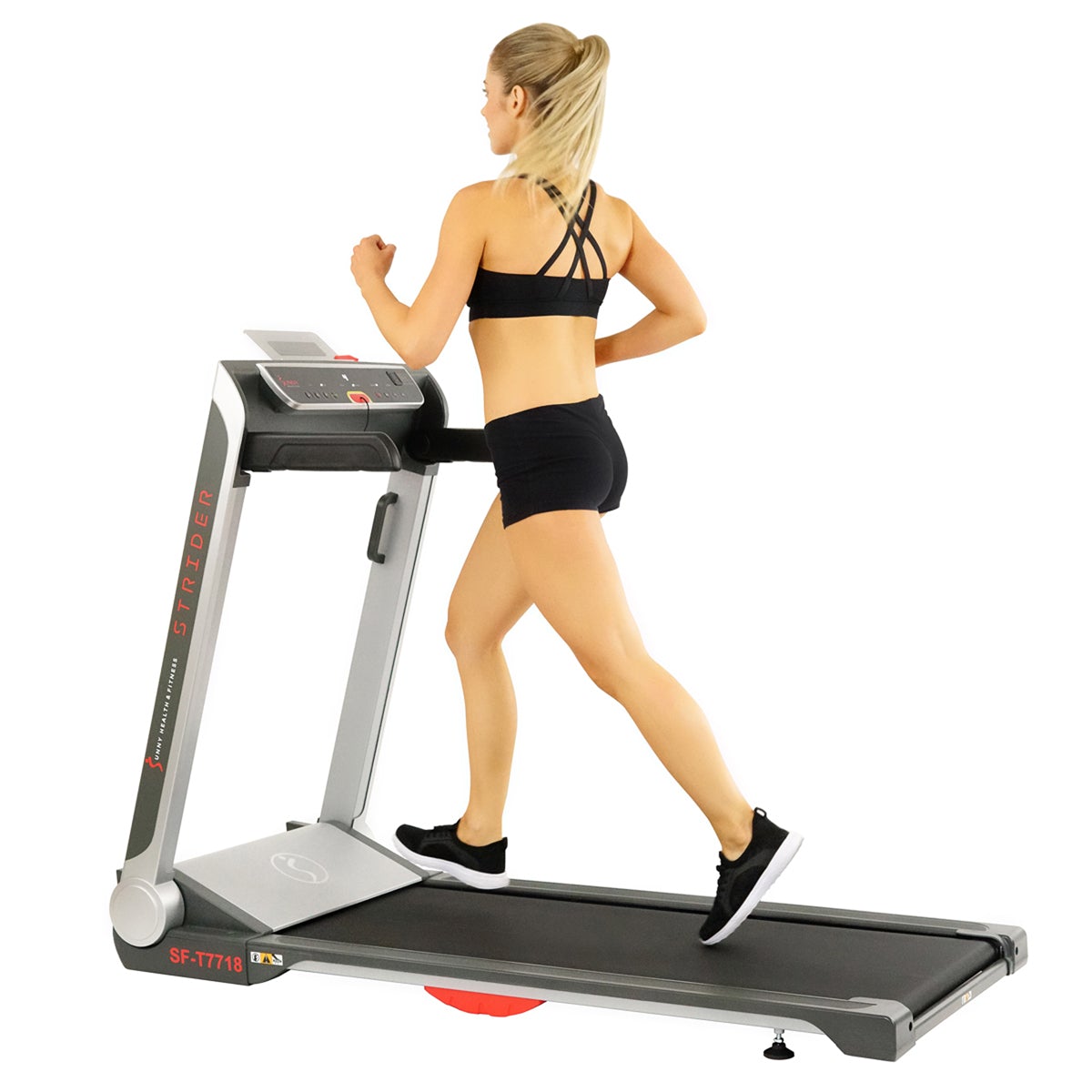 CAMINADORA SEMIPROFESIONAL ANCHA, PLANA, PLEGABLE Y DE PLATAFORMA BAJA SUNNY HEALTH & FITNESS SF-T7718