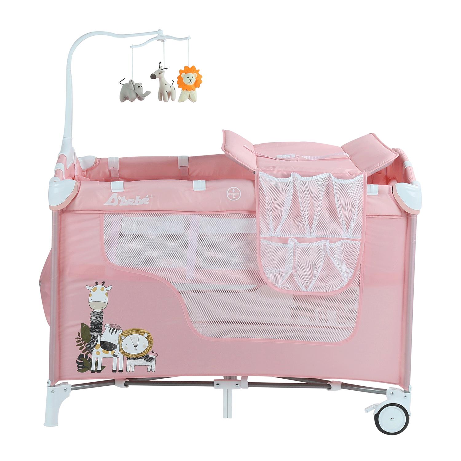 Corral Cuna D'Bebé Dreams Rosa Pastel END9**