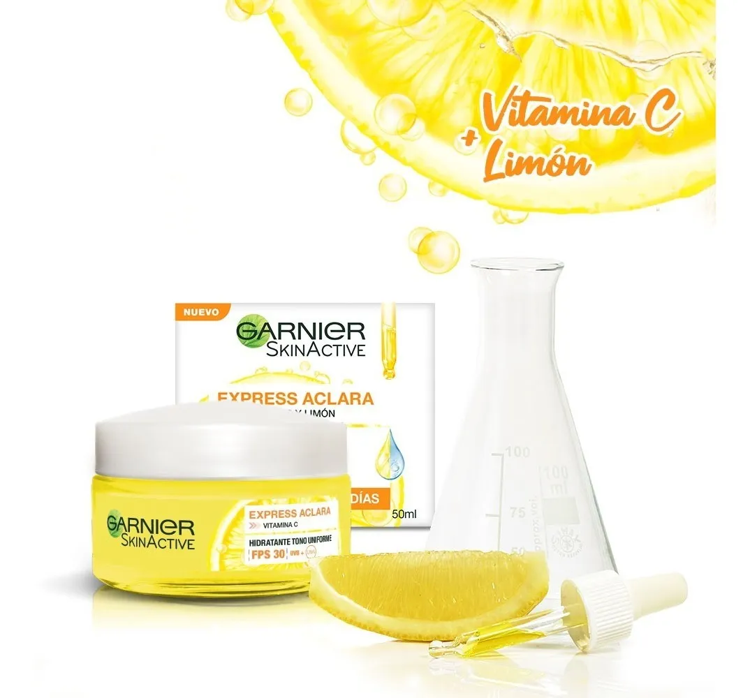 Crema Hidratante Garnie Aclarante por Vitamina C