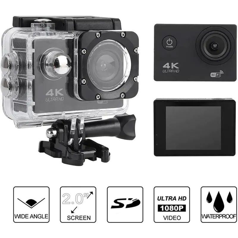 Cámara Deportiva Impermeable 4K ULTRA HD WIFI