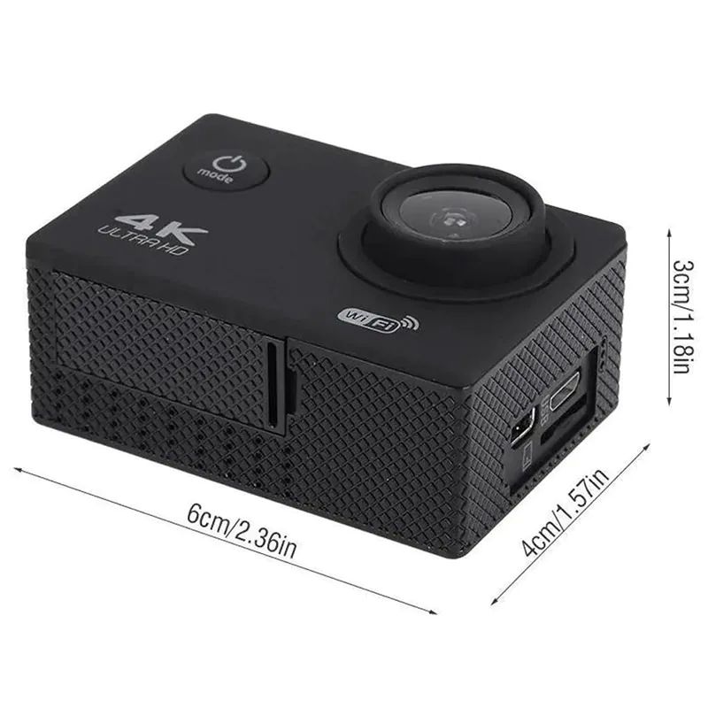 Cámara Deportiva Impermeable 4K ULTRA HD WIFI