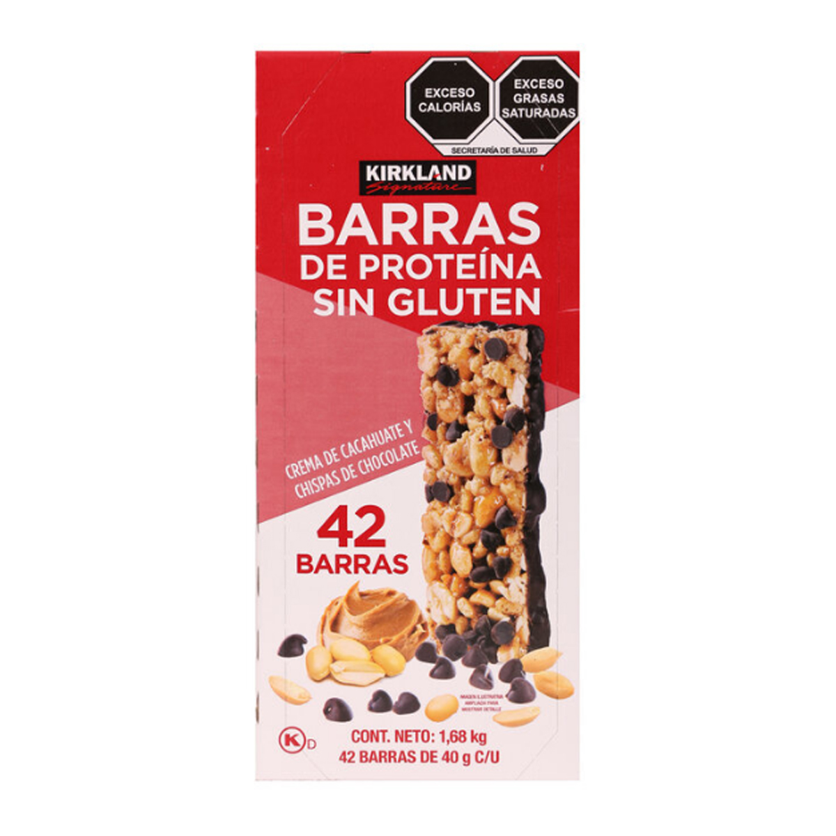 42 Barras de Proteína Sin Gluten, Kirkland CST 1377067