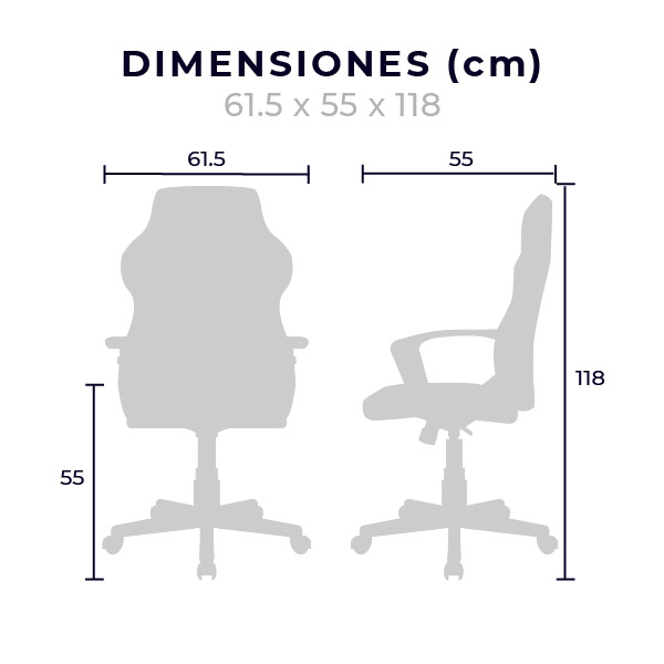 Silla Gamer Basic MOB-9502M Negro con Rojo Mundo In