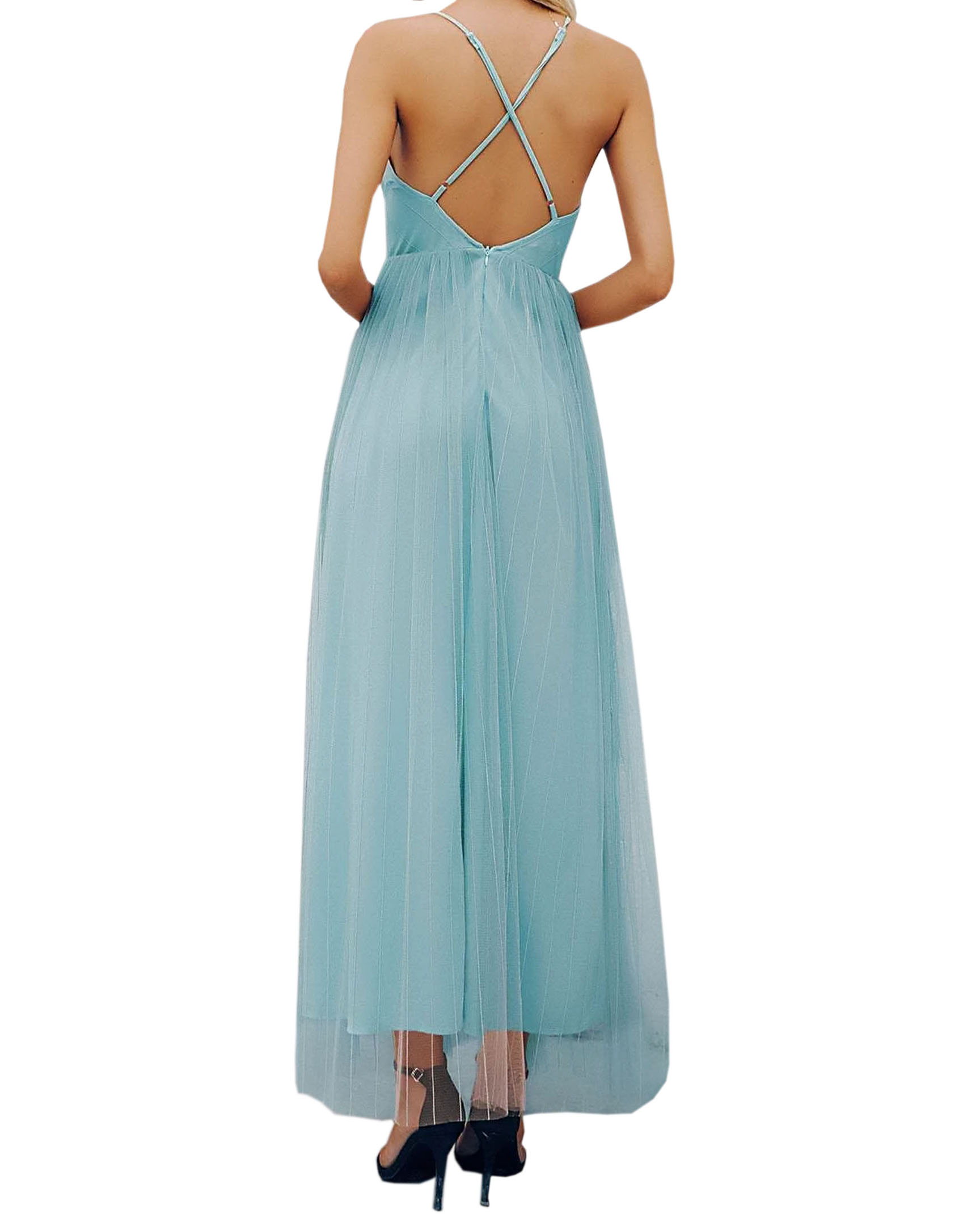 Maxi Vestido Largo d Fiesta Sexi Elegante Abertura en Pierna