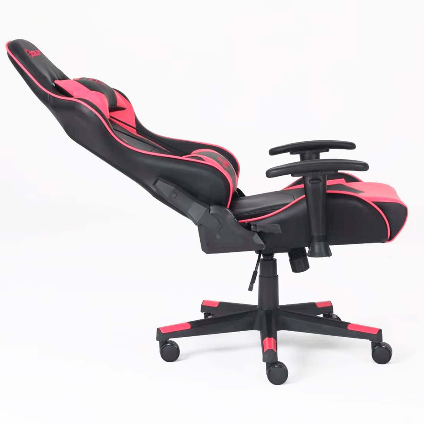 Silla Ocelot Gaming OGS-01, Negro con Rosa, de Vinipiel, Reclinable, Reposabrazos 2D, hasta 150 Kg.