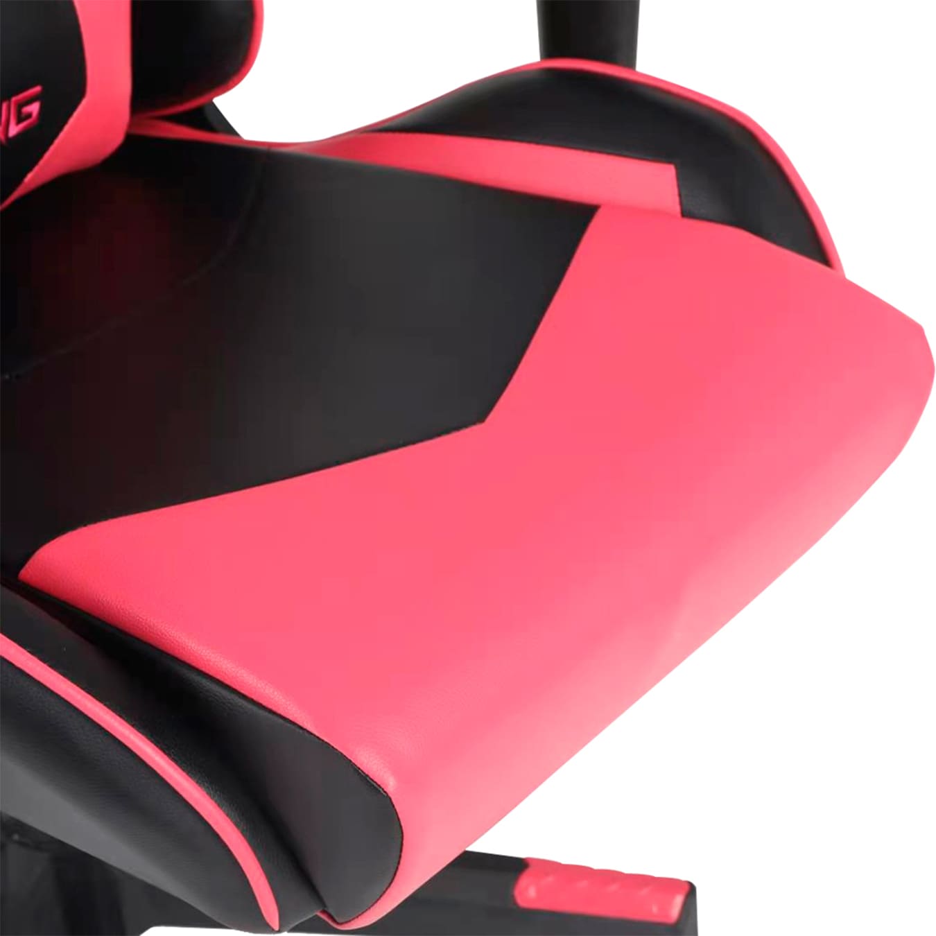 Silla Ocelot Gaming OGS-01, Negro con Rosa, de Vinipiel, Reclinable, Reposabrazos 2D, hasta 150 Kg.