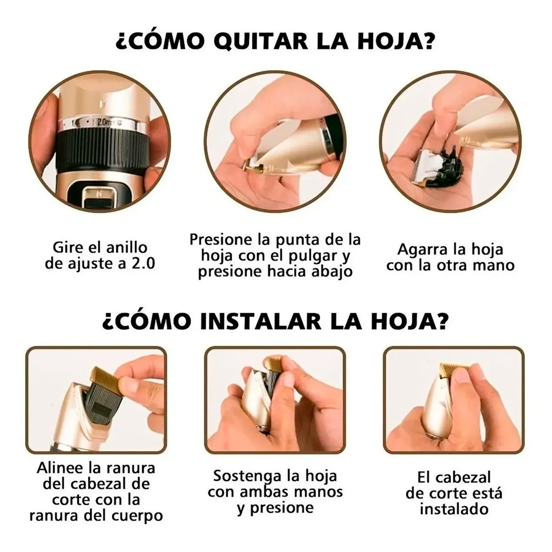  Máquina Rasuradora Cortadora Pelo Para Perros Gatos Mascotas  Kit De Peluquería Canina 