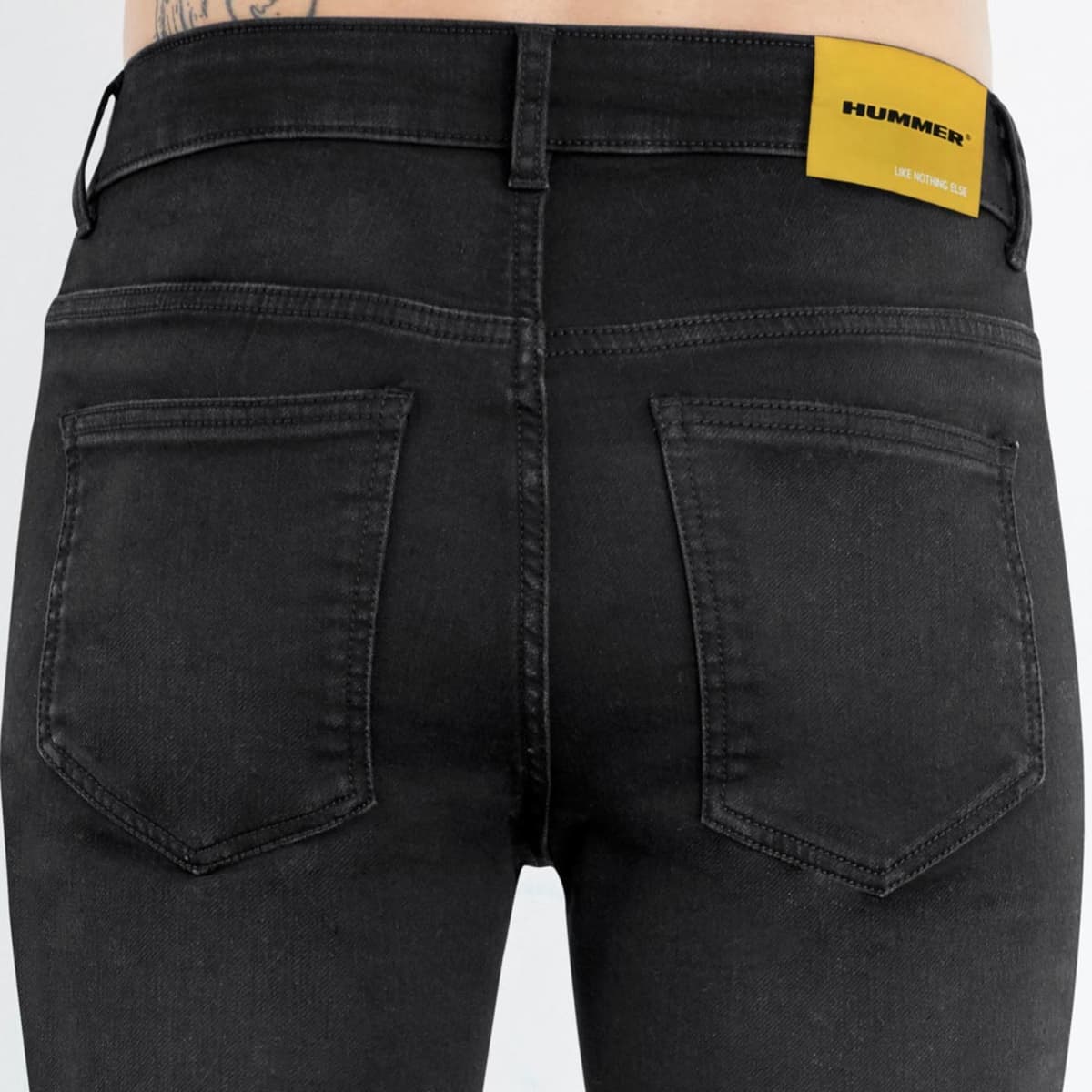 Jeans casuales marca Hummer color negro, para hombre, 1011265