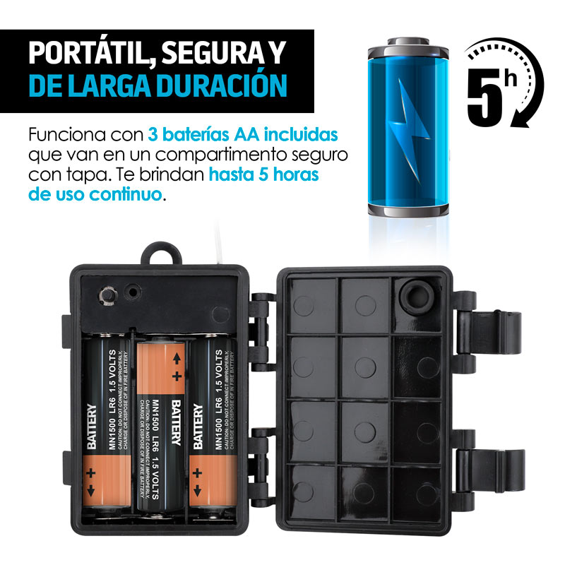 Serie de Luces LED para Exterior 10 Focos de Plástico Redlemon