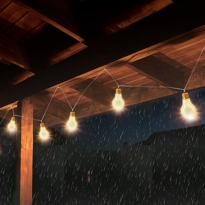 Serie de Luces LED para Exterior 10 Focos de Plástico Redlemon