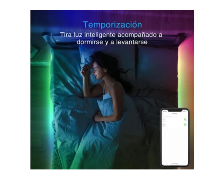 Tira De Luces Led Multicolor 2835 RGB 25 Metros Bluetooth + Control , Ip65