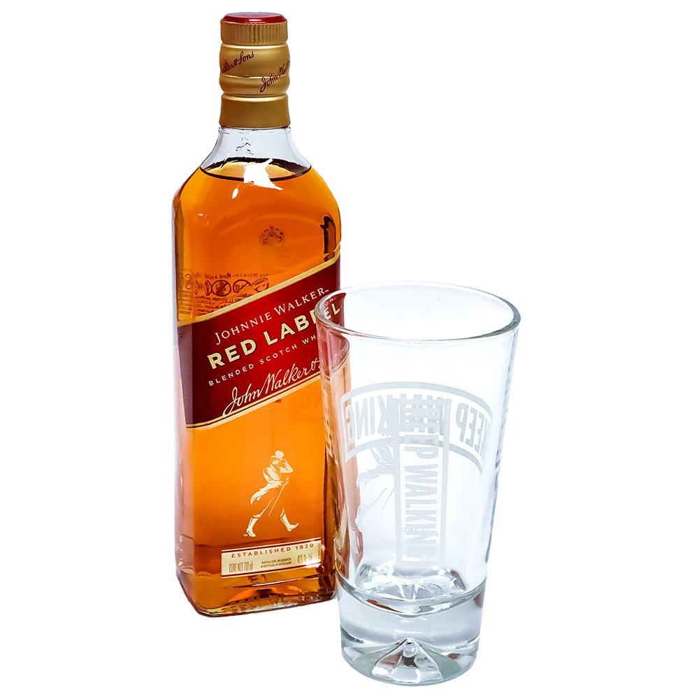 Gift Pack Whisky Johnnie Walker Red Label Con Vaso