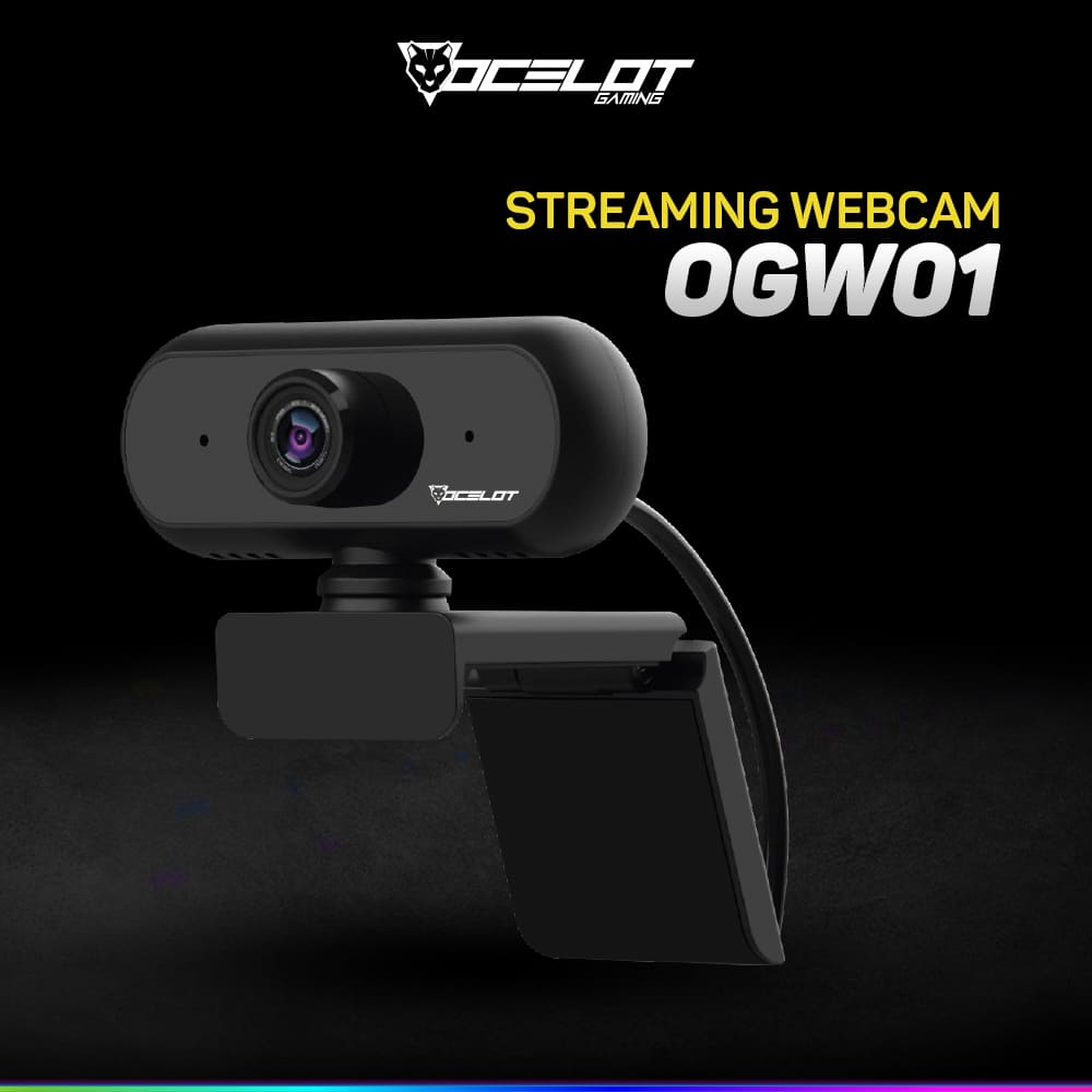 Webcam Gamer, Full HD 1080P, 30 FPS con Autofocus, Ocelot OGW-01
