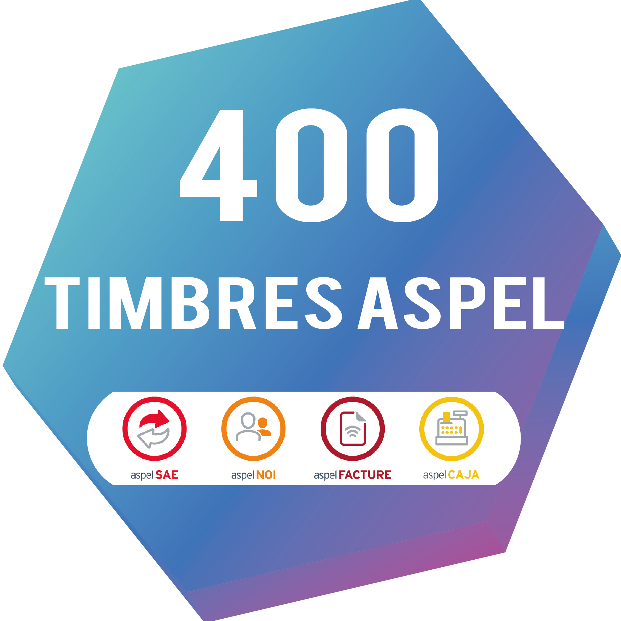 400 Timbres Aspel (Clave electrónica)
